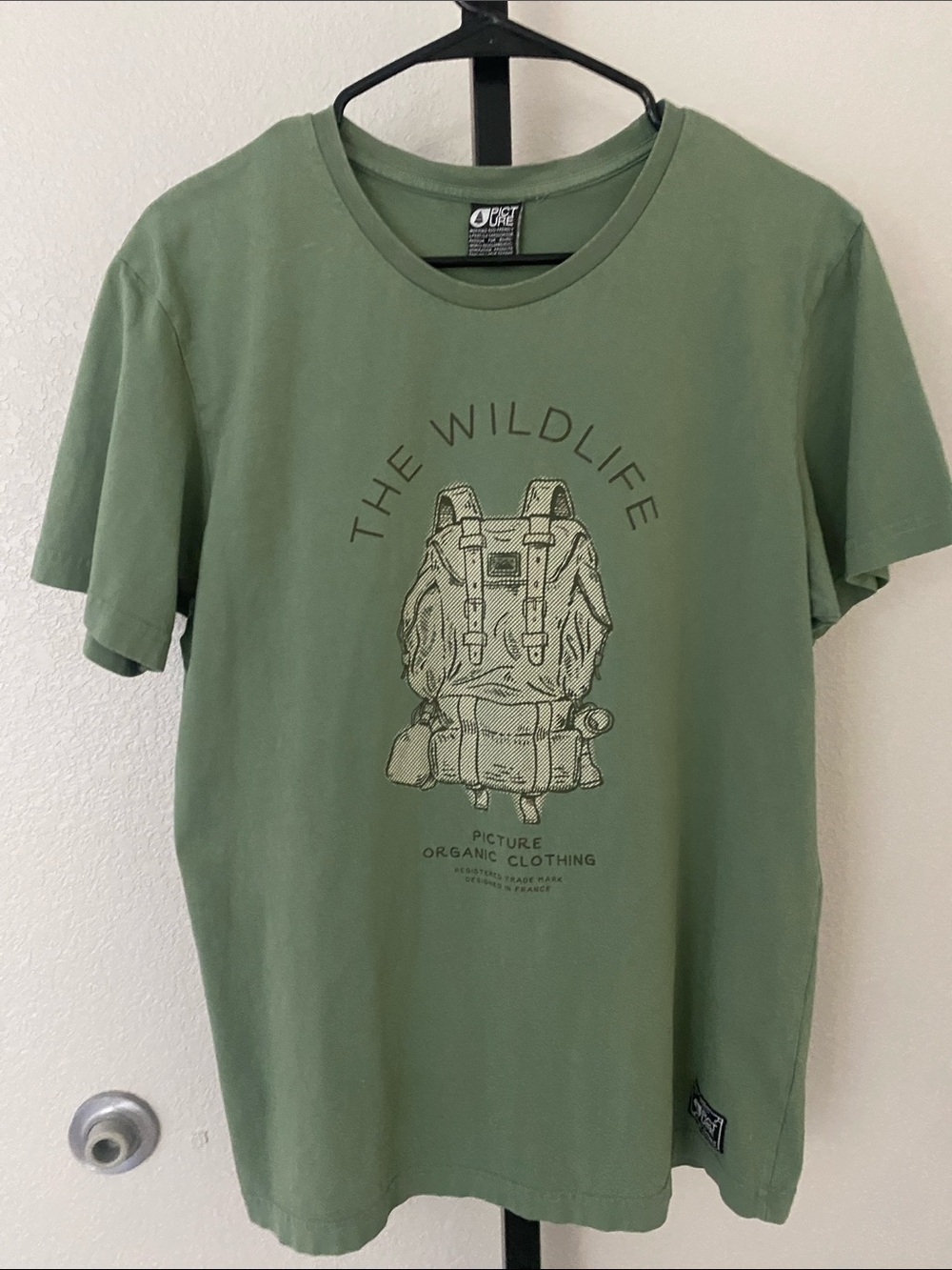 Organic Cotton Graphic Tee - Olive Green